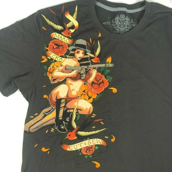 Marc Ecko Other - Marc Ecko Cut and Sew Lady Gangster T-Shirt 3XL